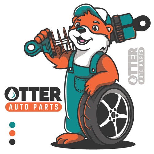 Attention Grabbing Mascot Logo For Auto Parts Ecom Store Design by 3AM3I