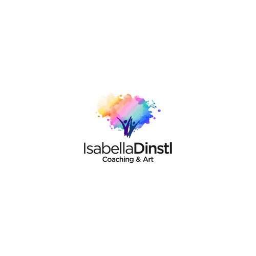 A fresh, joyful and positive personalised logo - rebranding for Inspiring Coach and Artist Design by Badhi™