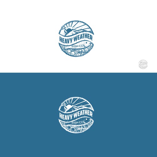 Simplistic and outlined logo for Alaskan commercial fishing business Design by spArt31™