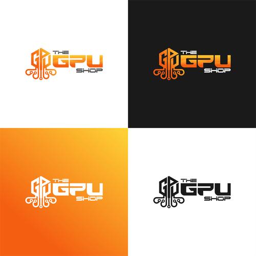 Create a futuristic logo for "The GPU Shop" Design by Samantha Toshi