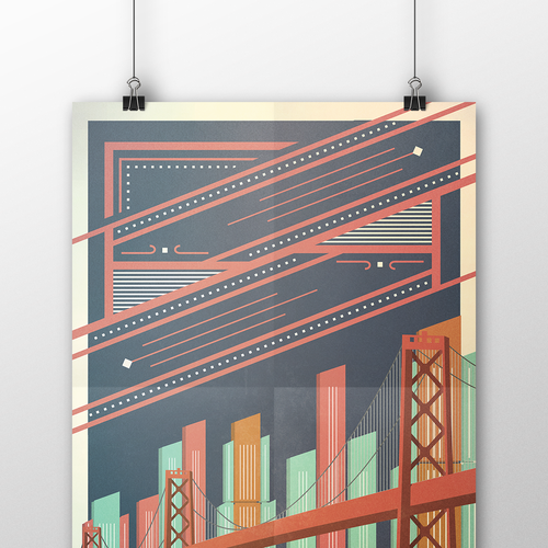 Community Contest: Create a great poster for 99designs' new Oakland office (MULTIPLE WINNERS!) Réalisé par Luke-Donaldson