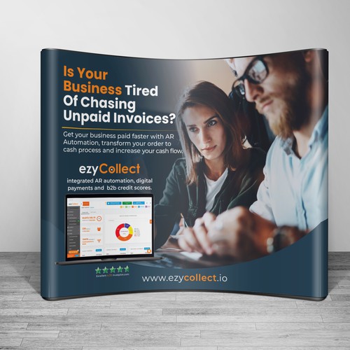 B2B Saas Pull Up Banner for Trade Show Design by Sketch Media™