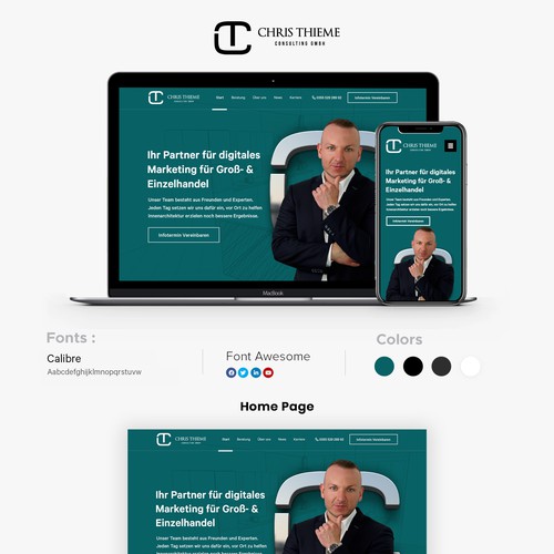 Web page design contest entry by Isaac Creative