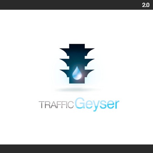 T-R-A-F-F-I-C   g-e-y-s-e-r  Logo Design by frank jefferis