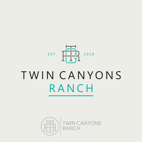 Twin canyons ranch brand, Logo design contest