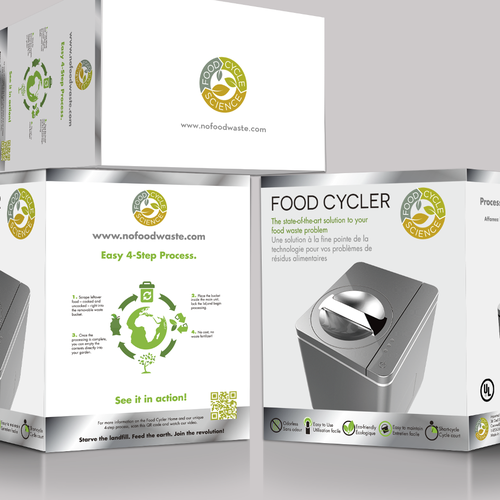 Food Cycler Indoor Composter Package Design Design by ZeKdesign