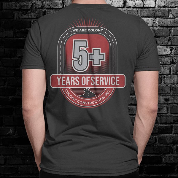 Employee Milestone Anniversary T-Shirt Design