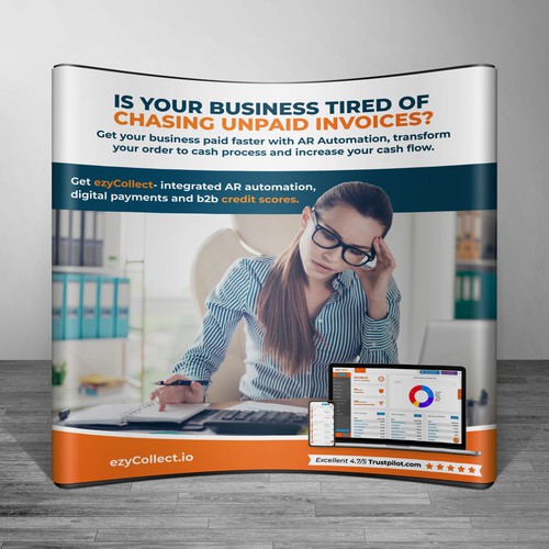 B2B Saas Pull Up Banner for Trade Show Design by icon89GraPhicDeSign