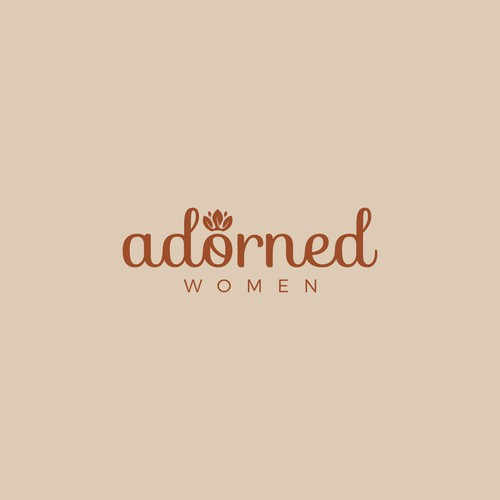 A feminine logo for a women's ministry that incorporates a crown. Design by SteffanDesign™