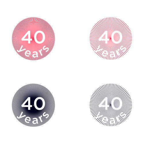 Looking for a modern, expressive 40 years jubilee logo Design by Iztok, Ivana (IZ+IV)