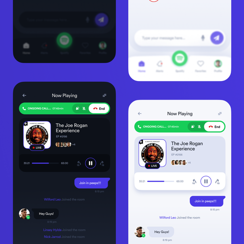 Modern, Clean, Popping Design for a New Podcast App Design by Makak._.Studios