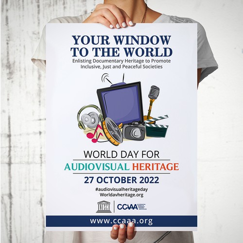 Poster Design for a worldwide audiovisual event Design von Xnine