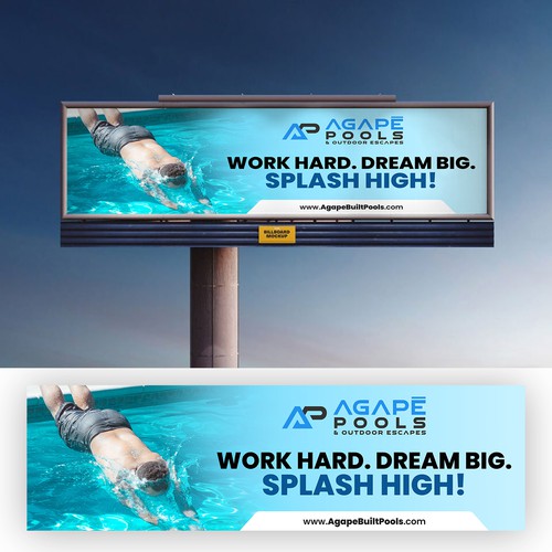 POOL AND OUTDOOR LIVING BILLBOARD DESIGN Design by Distinguish♐︎