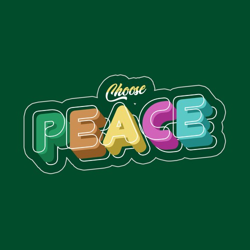 Design A Sticker That Embraces The Season and Promotes Peace デザイン by benj638