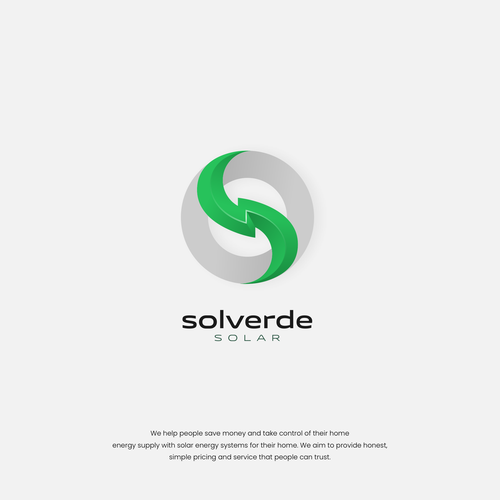 Clean logo for solar company Design by bayudaswara