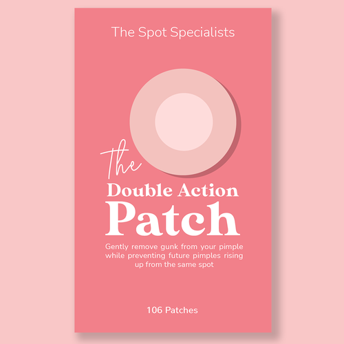 Pimple Patch PACKAGING to appeal to FEMALE BEAUTY user Design by Sonagi