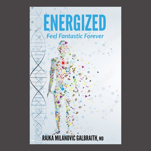 Design a New York Times Bestseller E-book and book cover for my book: Energized Diseño de DezignManiac