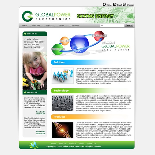 Design di Website Design for Green Electronic Company di Dod's