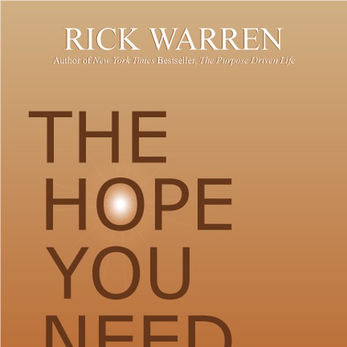 Design Rick Warren's New Book Cover Design réalisé par KamNy