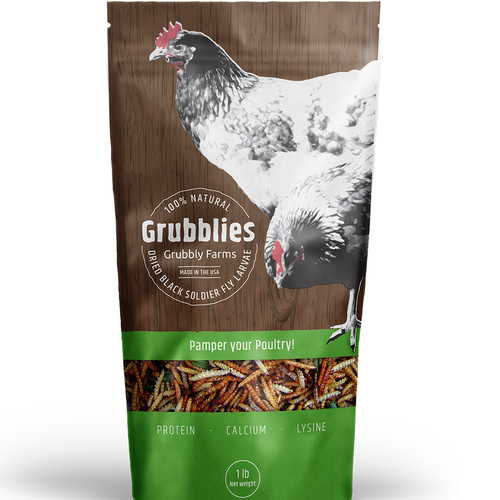 Awesome package needed for pet chicken treats! Design by markomavric