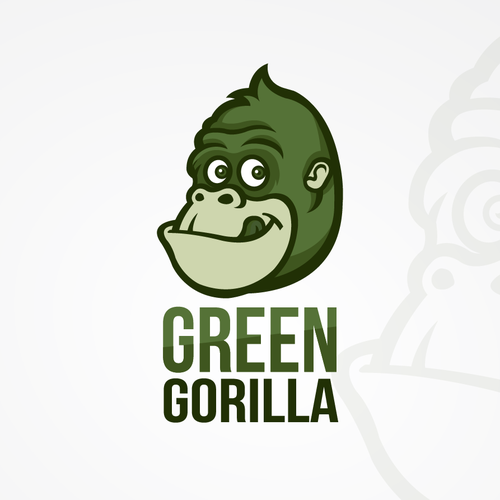 Green Gorilla juice Bar And Cafe Logo & brand identity pack contest