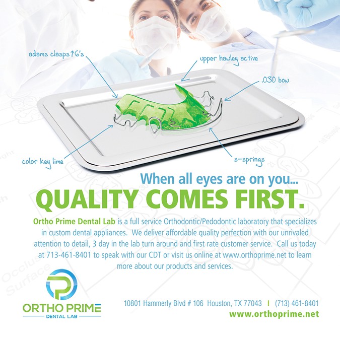 Dental Lab Marketing Material Postcard, flyer or print contest