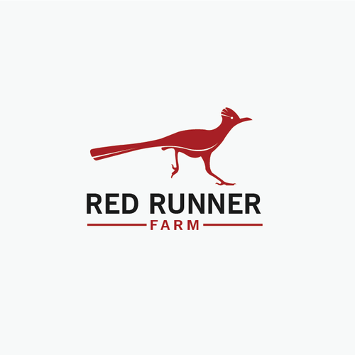 Create a roadrunner logo for Red Runner Farm Design by Parbati