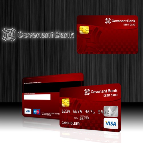 Create Bank Debit Card Background Diseño de independent design*