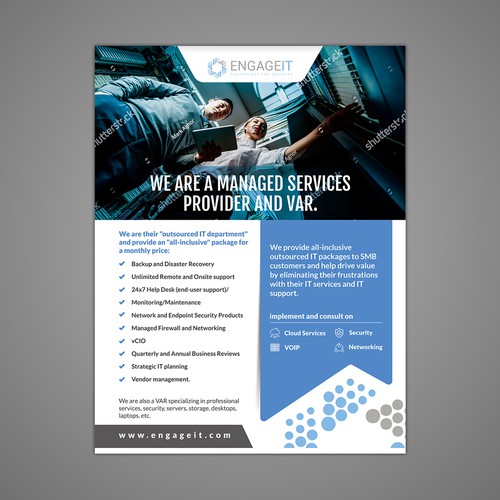 Eye Catching Flyer For Managed And Smb It Company Business It