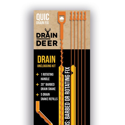 Designs | Guaranteed! Stylish Kraft Blister packaging for Drain Deer ...