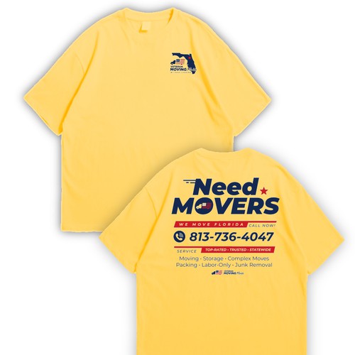 Bold, Professional T-Shirt Design for Veteran-Owned Moving Company (VMF Movers) Design by annisacreative