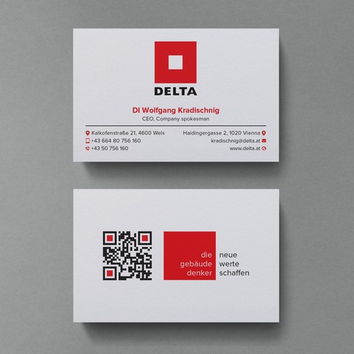 DELTA Business Card Relaunch Design by Birendra Chandra Das