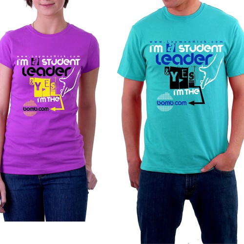 Design My Updated Student Leadership Shirt Design by miljandesign