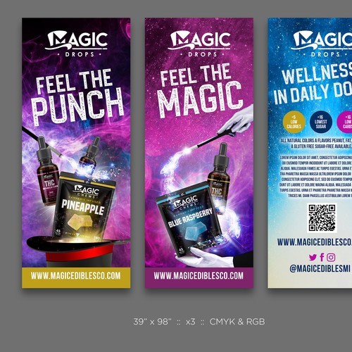 Magic 3 Sided Banner Design by M A D H A N