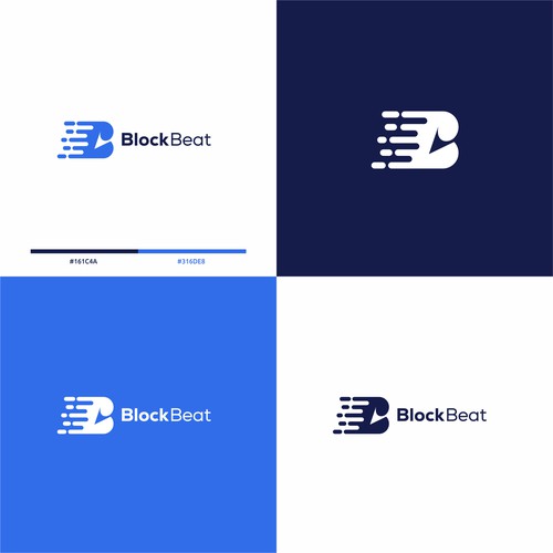 BlockBeat Crypto News Platform Logo Design Design by BuanaDesign