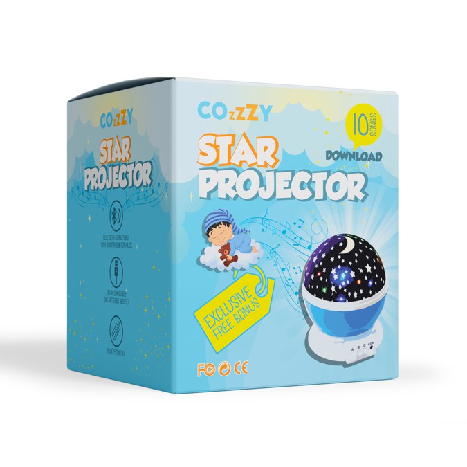 Night Light Projector For Kids Package Design Verpackungen