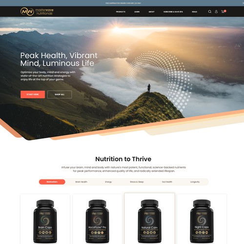 Diseño de Design the "sexiest" and most powerful health supplements website on the planet de netGuruMedia