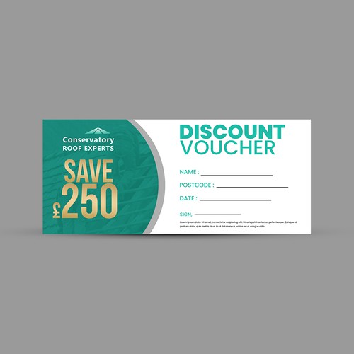 DL leaflet Money Off Voucher Postcard, flyer or print contest