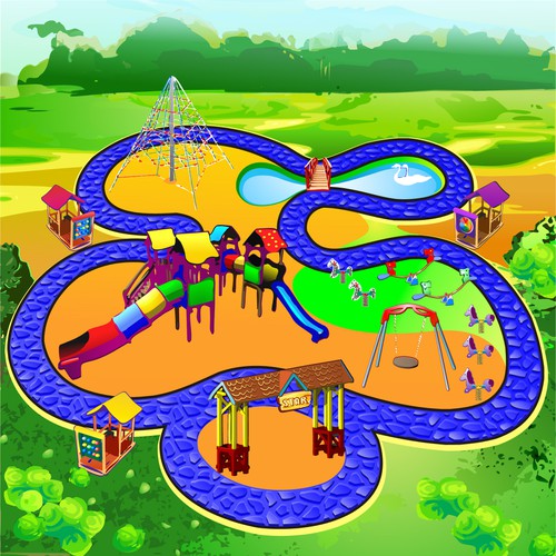 Create an interactive story telling set with board and characters Design von boguszowa1