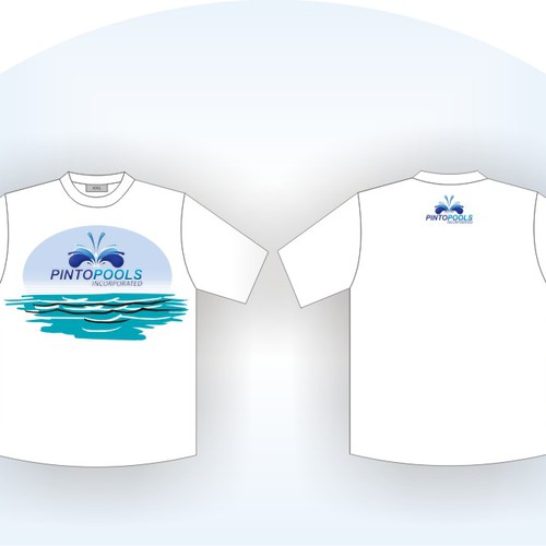 NEW Tshirt Design for swimming pool company Design by show me