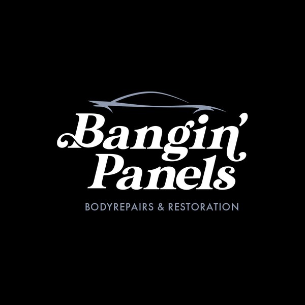 Design by William Marcantonio titled "Bangin' Panels Logo | Bodyrepairs & Restoration"