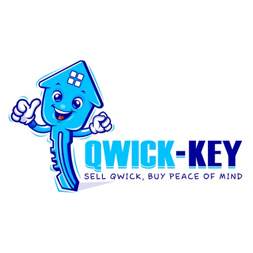 Create a cool character to represent the brand, Qwick-Key-ontwerp door 77 Design