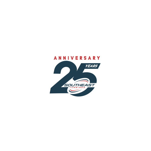 Modern 25th Anniversary Logo Design by R_98™