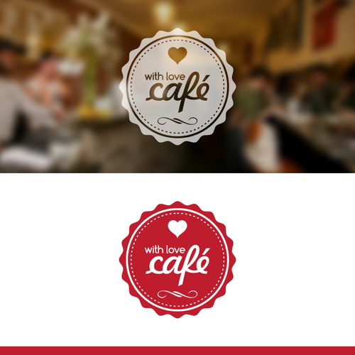 Logo for With Love Café Design by Angga Panji™