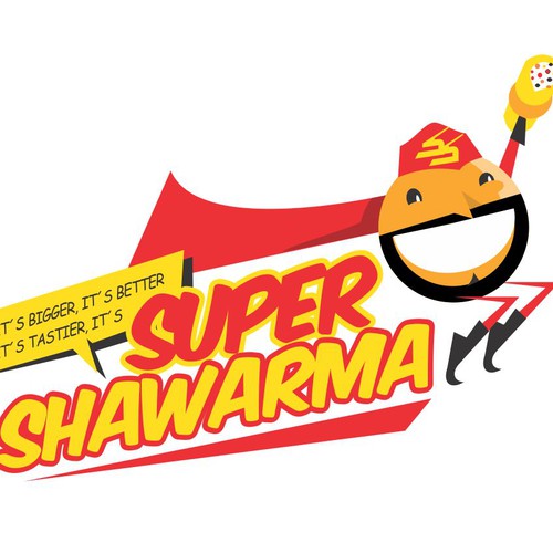 logo for Super Shawarma Design by Adrian Medel Aceiro