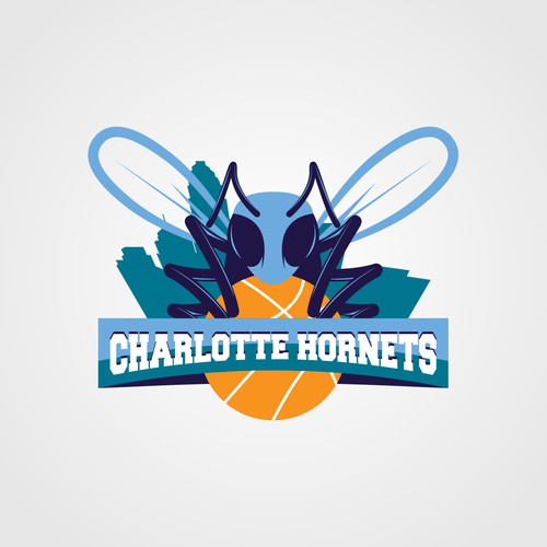 The winning entry in 99designs.com's Charlotte Hornets logo design contest.  (Eren G./99designs.com)