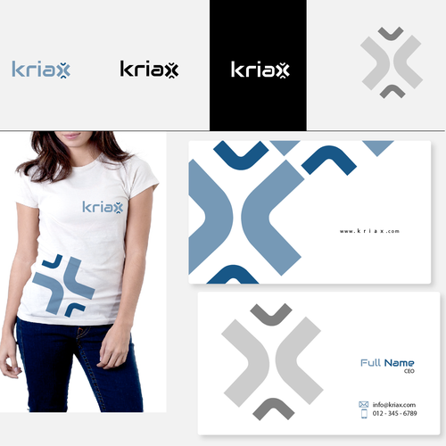 Create logo and business cards for Kriax Design by Alina7