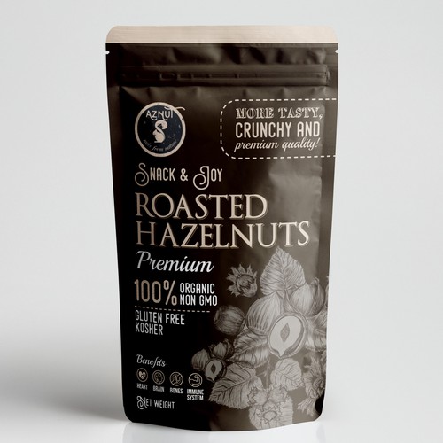 Create a great product package for Aznut hazelnuts Réalisé par znakovanj