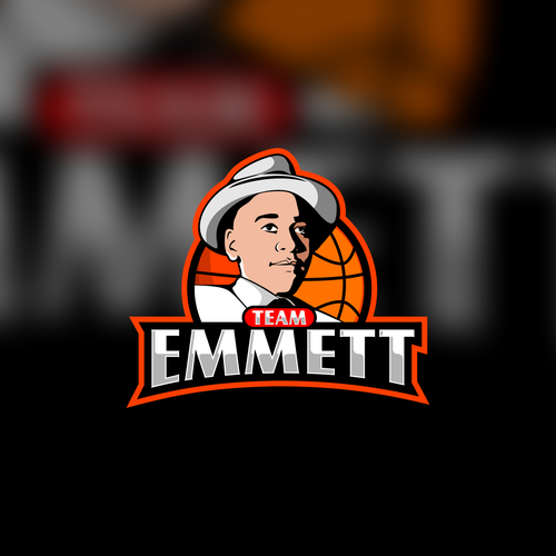 Basketball Logo for Team Emmett - Your Winning Logo Featured on Major Sports Network Design by KayK