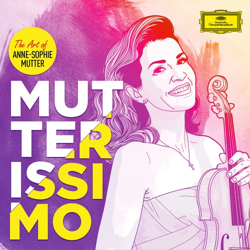 Illustrate the cover for Anne Sophie Mutter’s new album デザイン by Anilragav